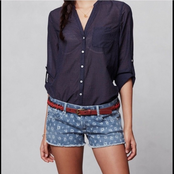 AG Liberty Daisy Rose Pattern Shorts size 28 - Picture 1 of 11